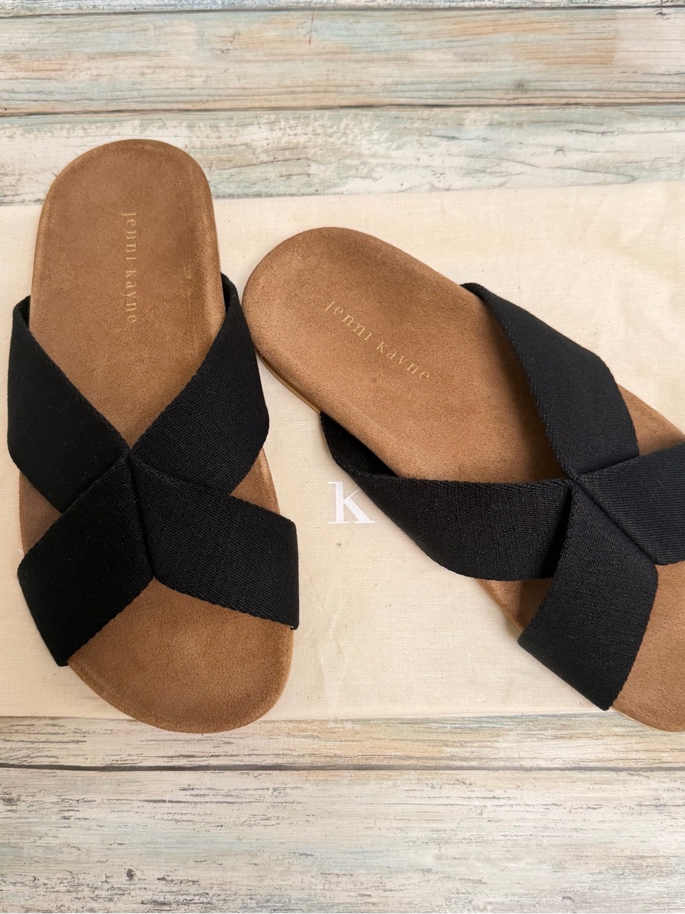 Jenni Kayne Cotton Crossover Sandal 38